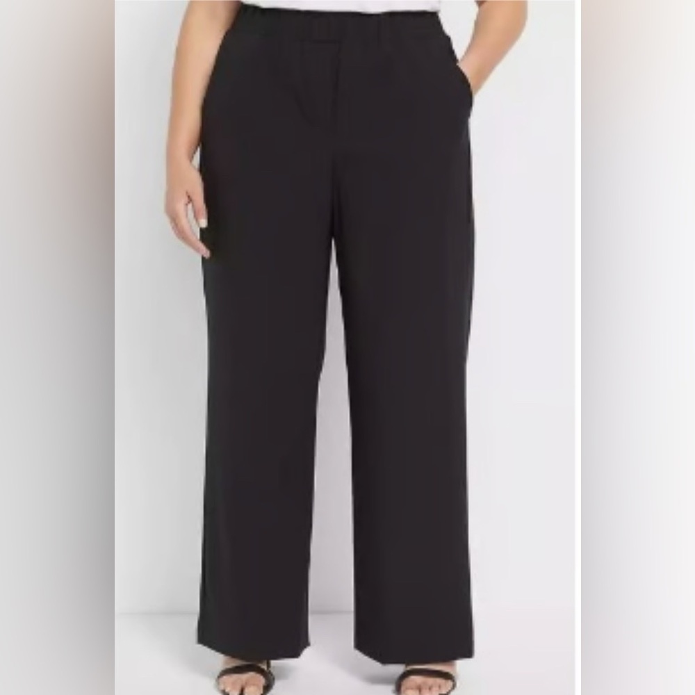 Lane Bryant Black Wide Leg Pants